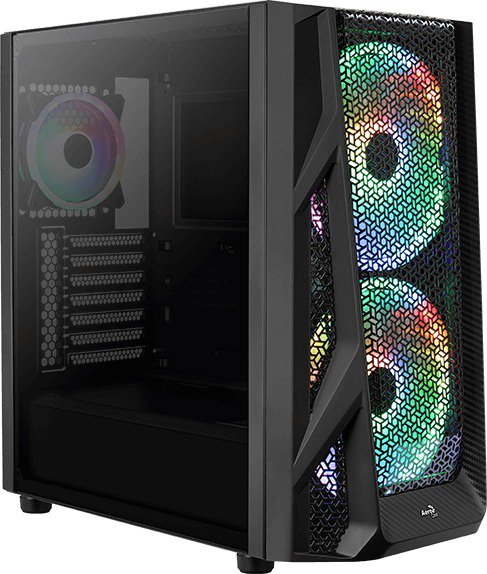 Корпус AeroCool NightHawk Duo черный