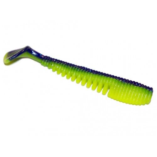 Силиконовая приманка Pro Baits Hacker 85мм сине-зеленая купить,NaN