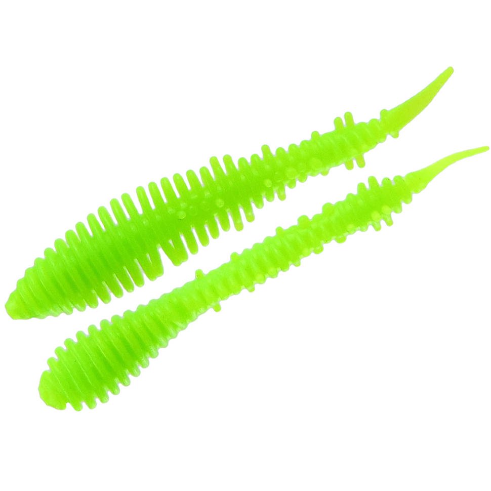 Силиконовая приманка Milmax Пиявка 50мм лаймовая купить,NaN
