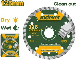 Диск отрезной алмазный Jadever JDDC3K03 125x22.2х7.5мм
