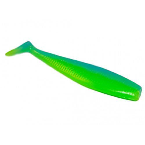 Силиконовая приманка Pro Baits Joker 90мм зелено-голубая купить,NaN
