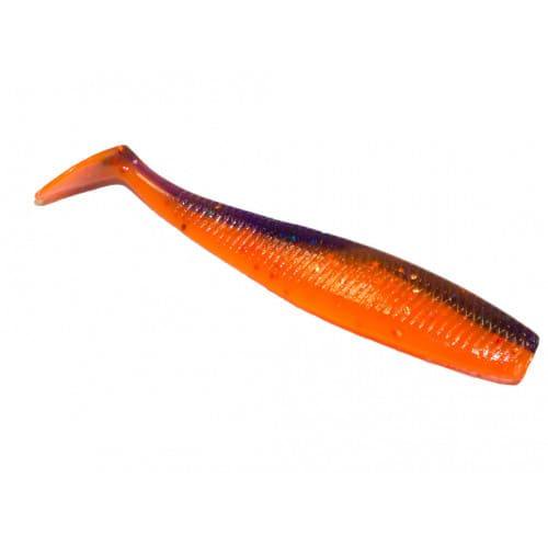 Силиконовая приманка Pro Baits Joker 90мм оранжево-фиолетовая купить,NaN