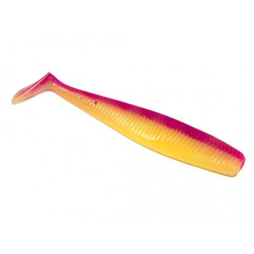 Силиконовая приманка Pro Baits Joker 90мм желто-фиолетовая купить,NaN