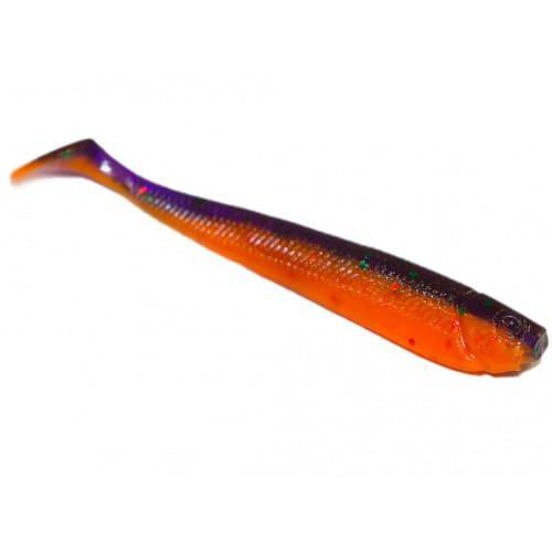Силиконовая приманка Pro Baits Kilka 80мм фиолетово-оранжевая купить,NaN
