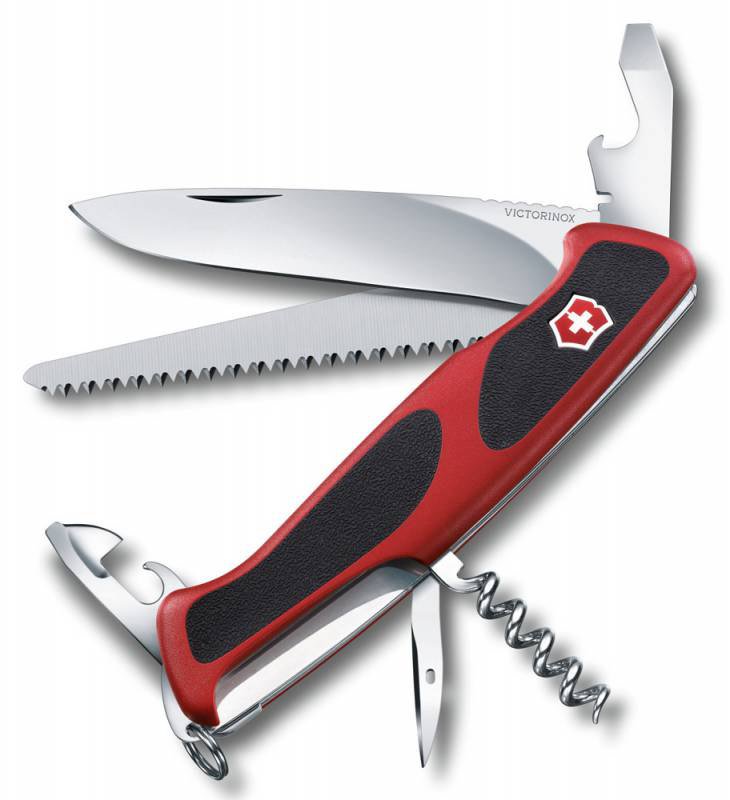 Нож складной Victorinox RangerGrip 55 0.9563.C красно-черный купить,NaN