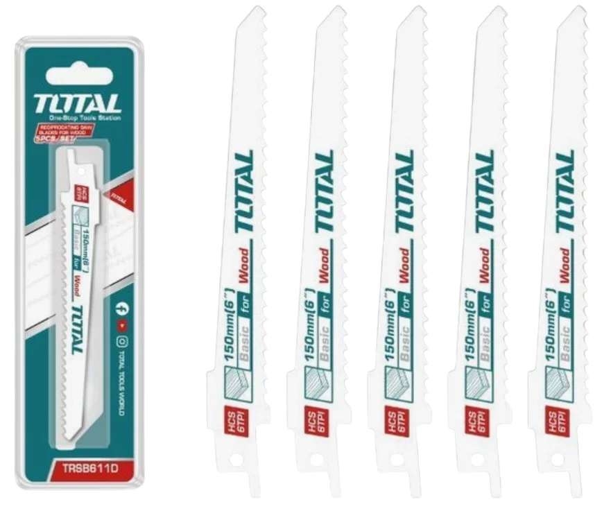 Набор полотен для сабельной пилы Total TRSB1111DF 5шт