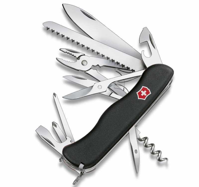 Нож швейцарский Victorinox Hercules 0.9043.3 черный купить,NaN
