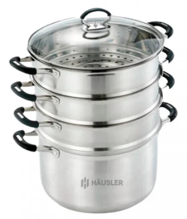 Мантоварка Hausler HLS-D28STS03 28см Silver Black