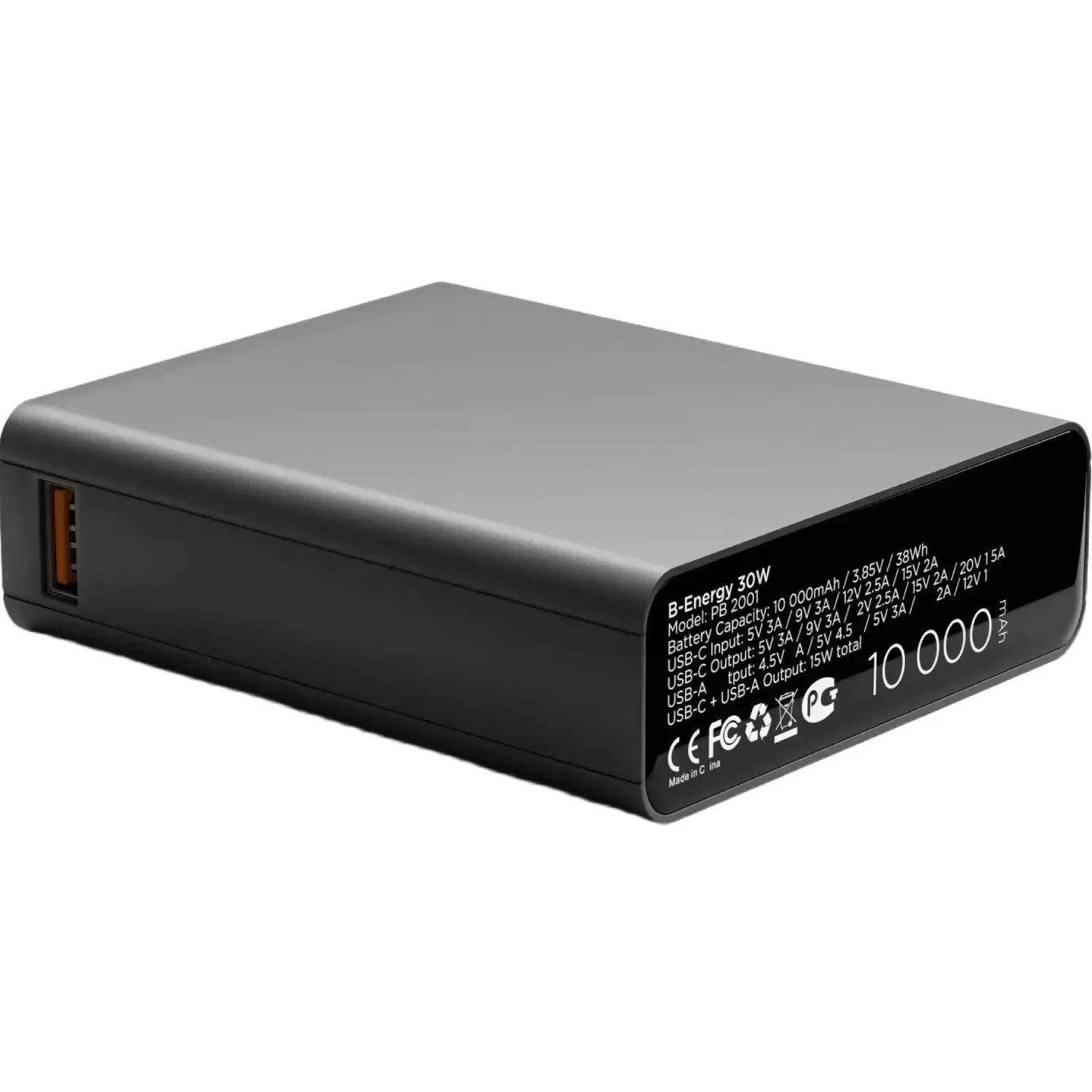 Внешний аккумулятор VLP B-Energy 1042005 10000 mAh Steel gray  купить,39990