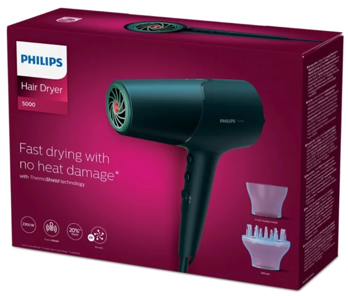 Фен Philips BHD512/00 синий