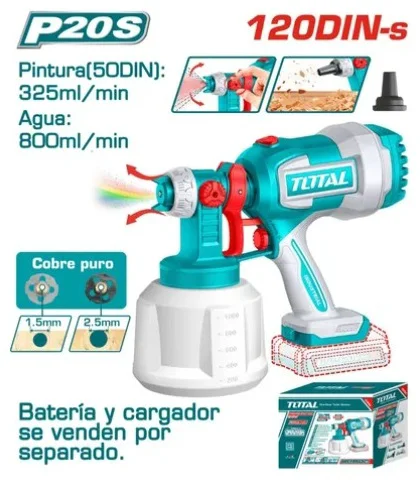 Краскопульт Total TSGLI2004 серо-бирюзовый