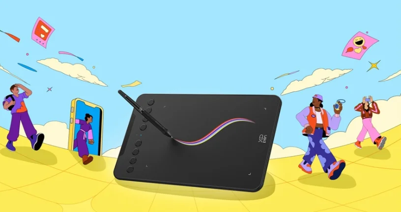 Графический планшет XP-PEN Deco Mini 7W V2 Black