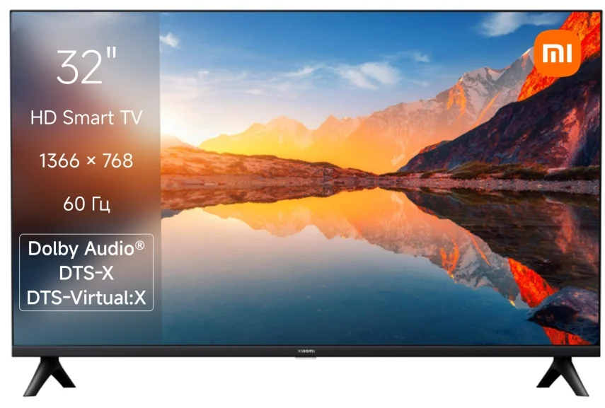 Телевизор 32" (81 см) Xiaomi A 2025 L32M8-A2RU LED HD Black