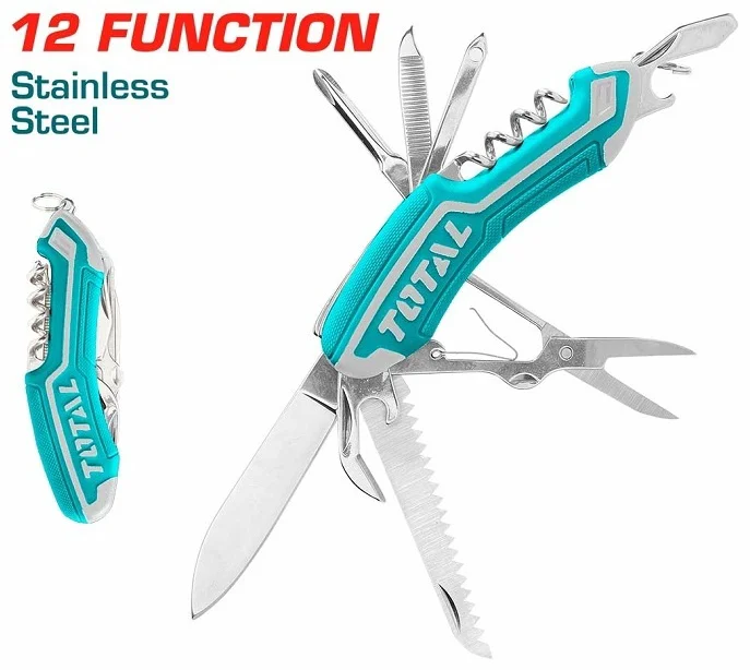 Мультитул Total THMFK0126 синий, серебристый