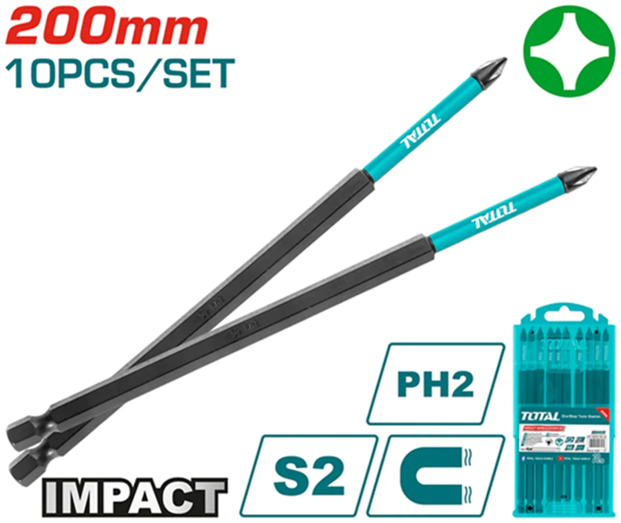 Набор бит Total TACIM16PH285 10шт