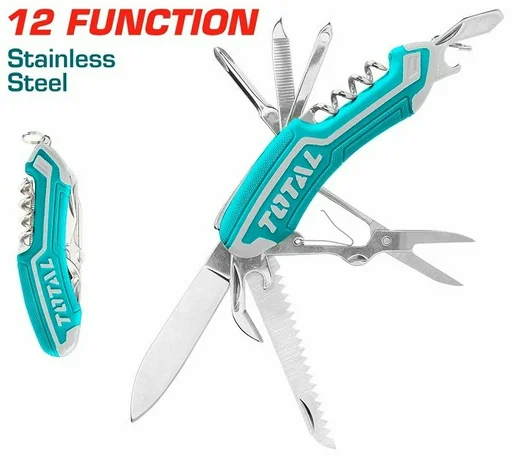 Мультитул Total THMFK0126 синий, серебристый