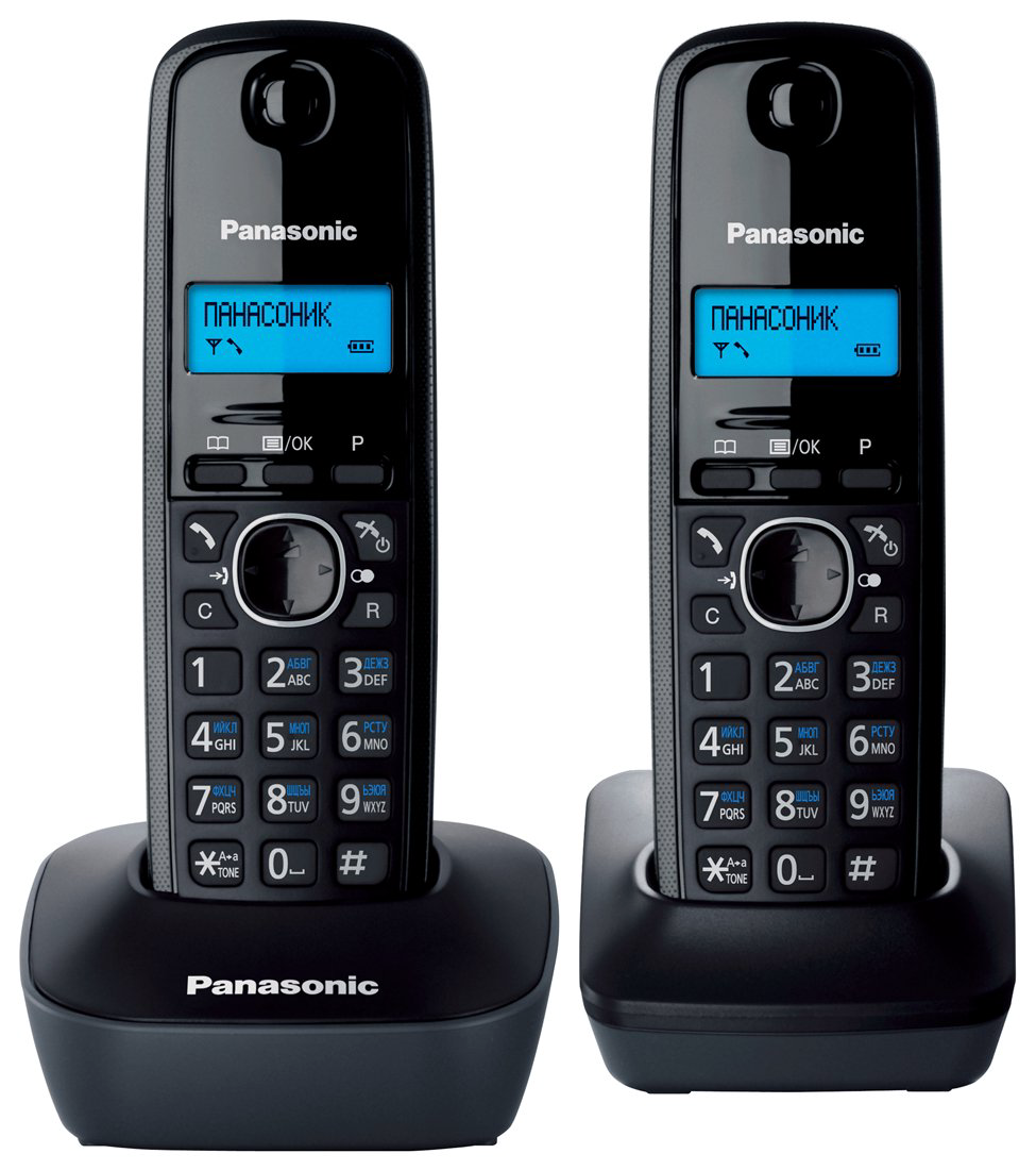 Радиотелефон Panasonic KX-TG1612 RUH черный купить,NaN