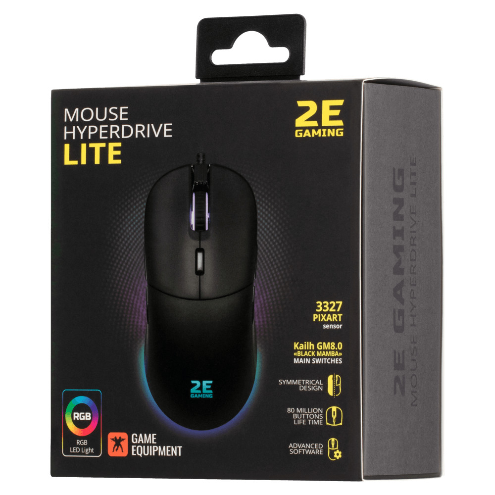 Мышь 2E GAMING HyperDrive Lite 2E-MGHDL-BK черная купить,0