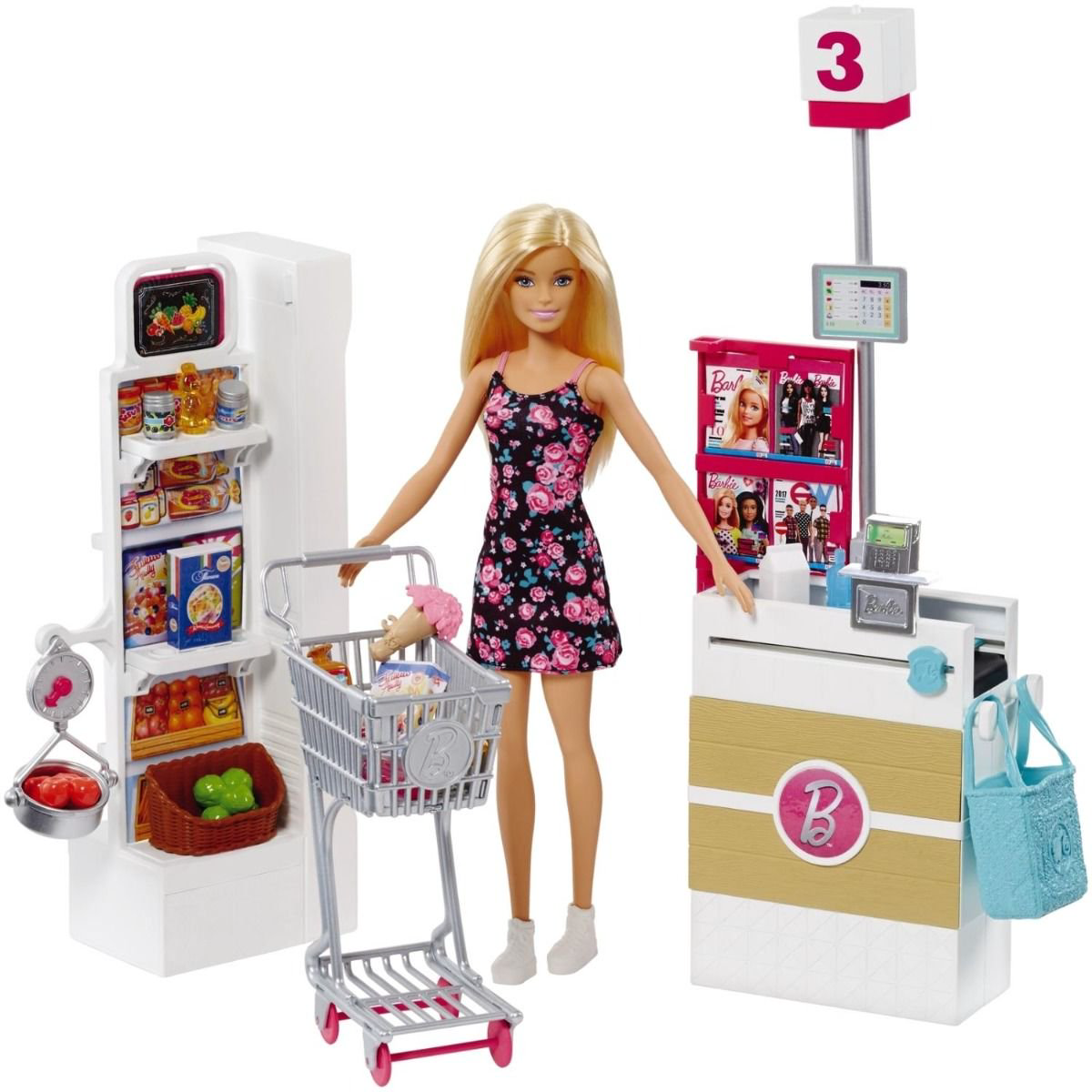 Игровой набор Mattel Barbie Супермаркет купить,NaN