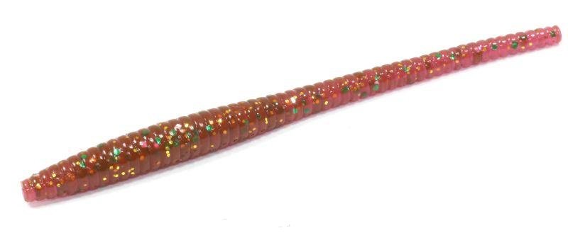 Съедобная приманка Lucky John Wiggler Worm 58мм красная купить,NaN