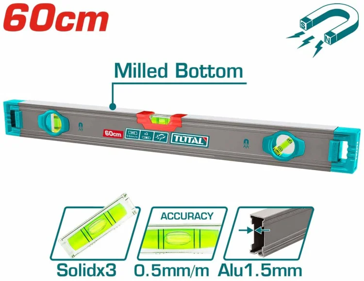 Уровень брусковый Total TMT24028M 60см купить,NaN