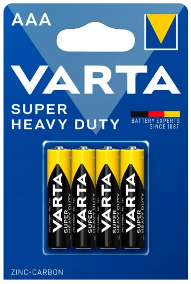 Батарейка Varta Superlife Super Heavy Duty Micro 1.5V - R03P/AAA 4 шт