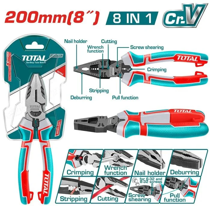 Плоскогубцы Total THTMF186 200мм купить,NaN