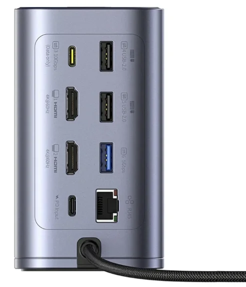Док-станция Baseus NU1 Air Spacemate 12-in-1 B00568103813-00 Grey 
