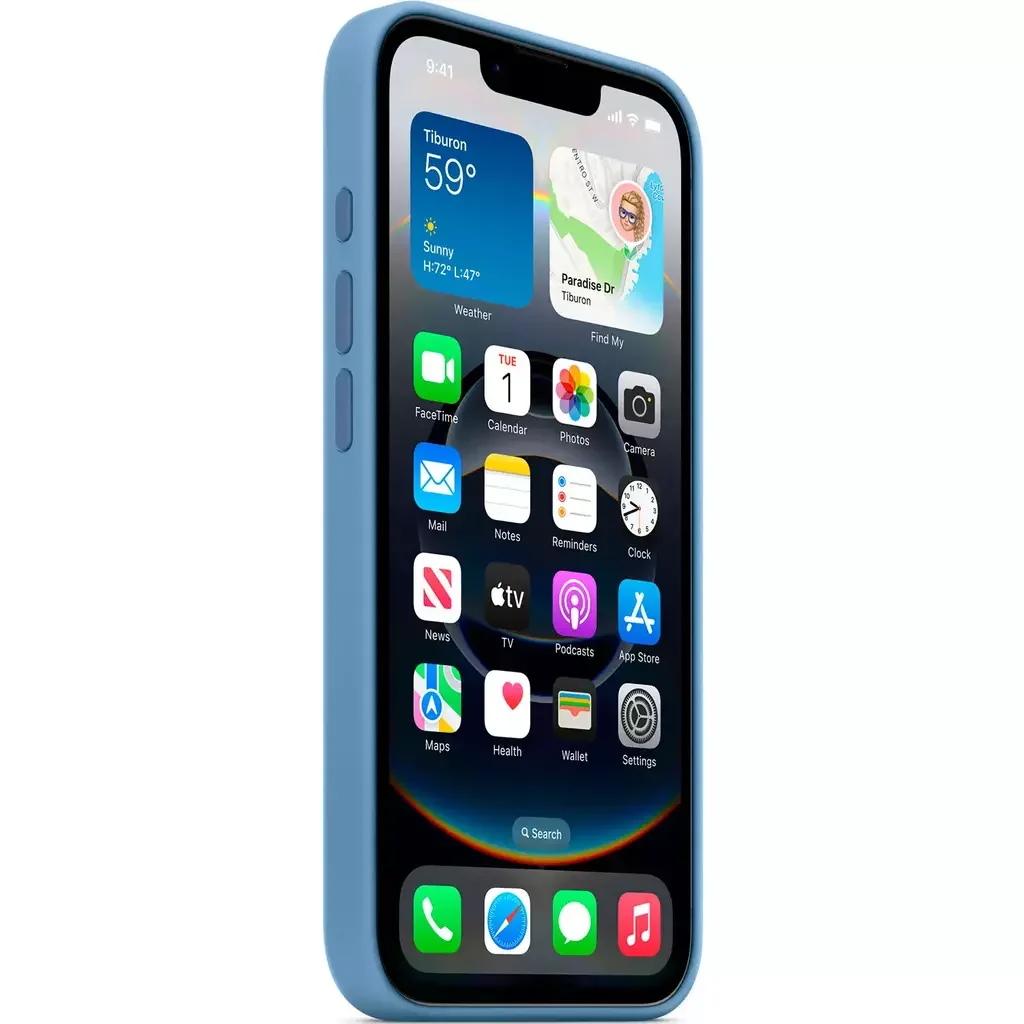 Чехол Apple для iPhone 16e Silicone Case MD3Q4ZM/A Winter Blue