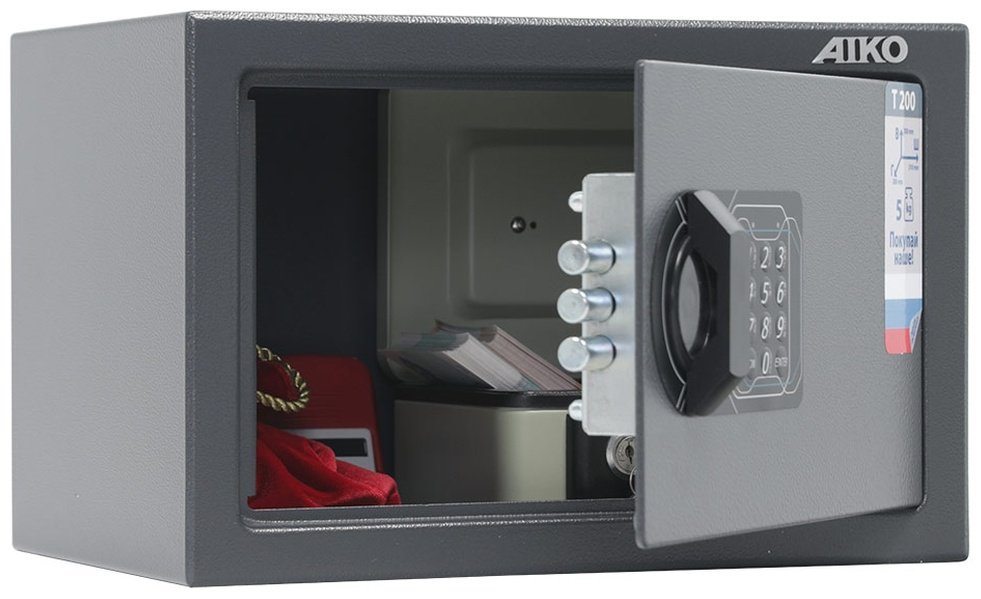 Сейф AIKO S10399211214 электронный замок (310х200х200 мм) купить,NaN
