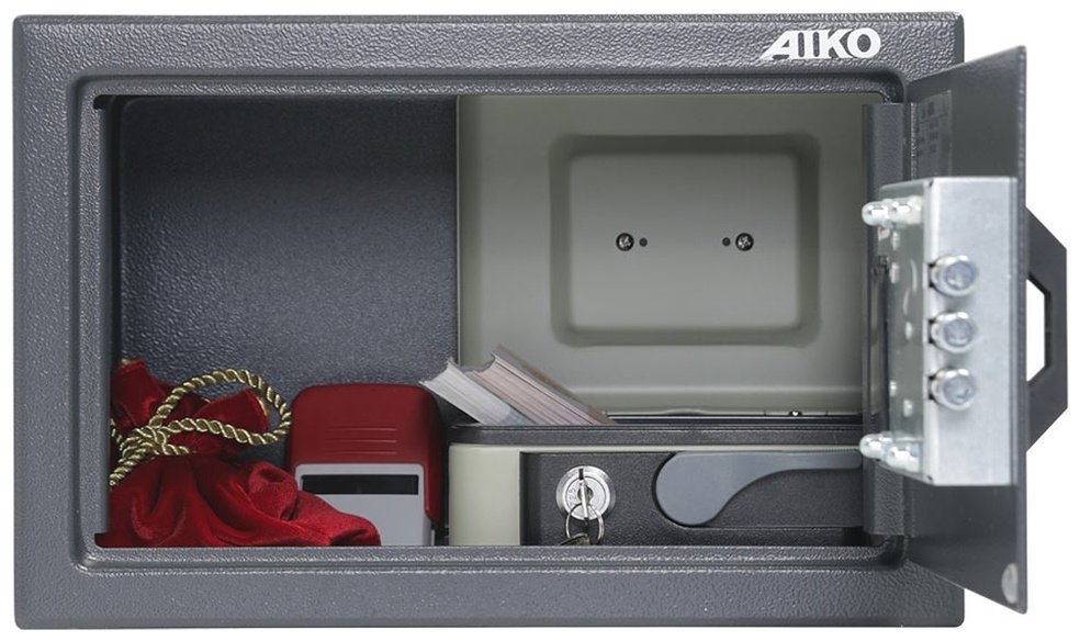 Сейф AIKO S10399211214 электронный замок (310х200х200 мм) купить,NaN