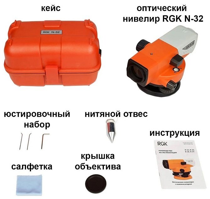 Оптический нивелир RGK N-32 купить,152250