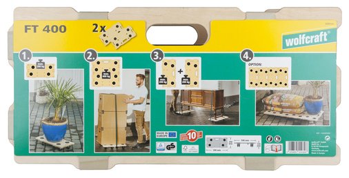 Wolfcraft тележка грузовая платформенная Puzzle Board FT 400 купить,30600
