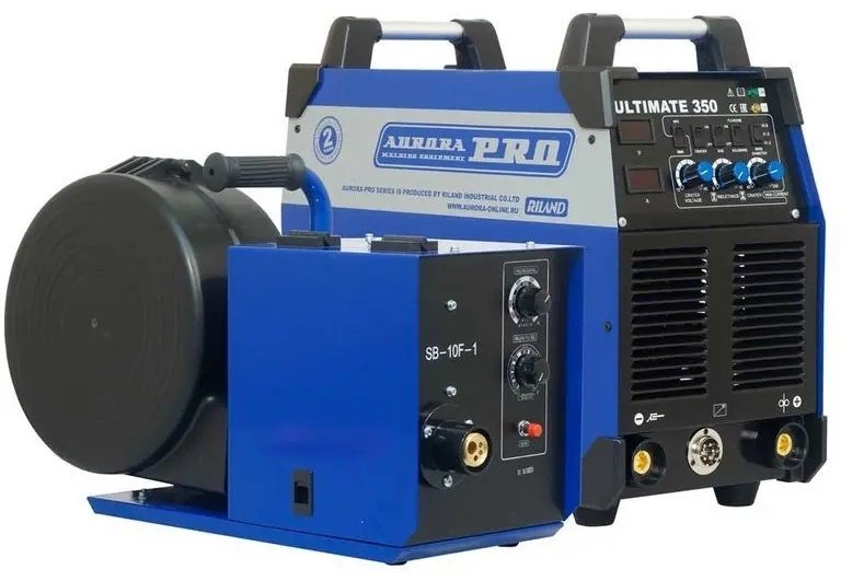 AuroraPRO сварочный инвертор Ultimate 350 IGBT + горелка закрытого типа (MIG/MAG, MMA)