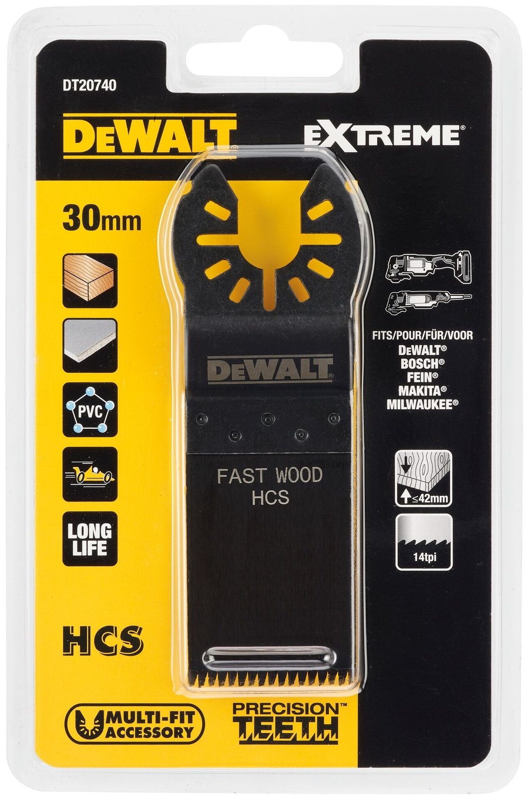 Насадка DeWALT полотно пильное DT20740-QZ 1 шт