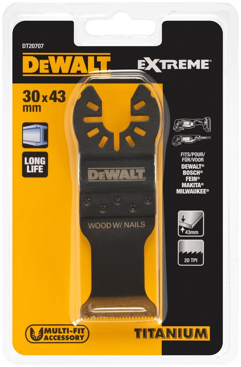 Насадка DeWALT полотно пильное DT20707-QZ 1 шт купить,NaN