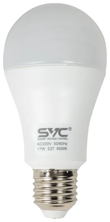 Лампа светодиодная SVC LED A60-17W-E27-6500K холодная купить,473