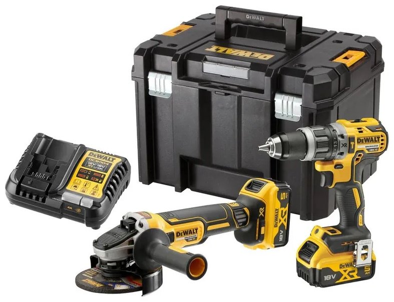 Набор аккумуляторных электроинструментов DeWALT DCK2080P2T 2 в 1