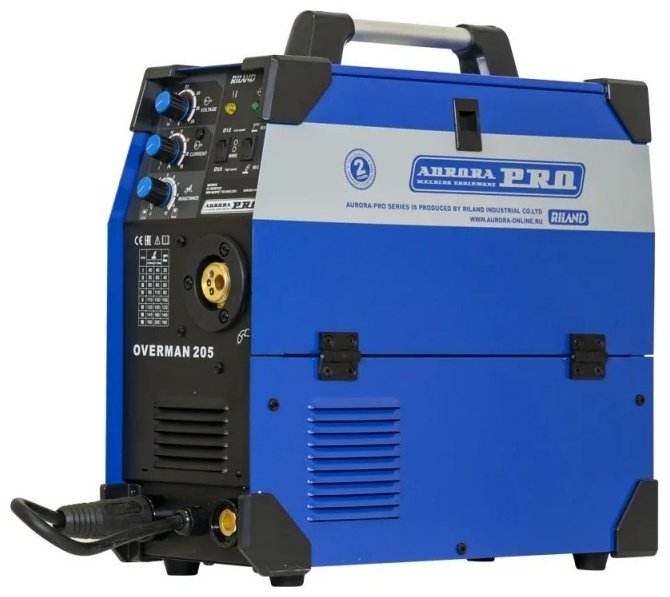 AuroraPRO сварочный инвертор OVERMAN 205 26644 (MIG/MAG, MMA) 3 в 1 купить,288800