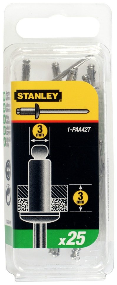 STANLEY набор заклепок 1-PAA42T 25 шт