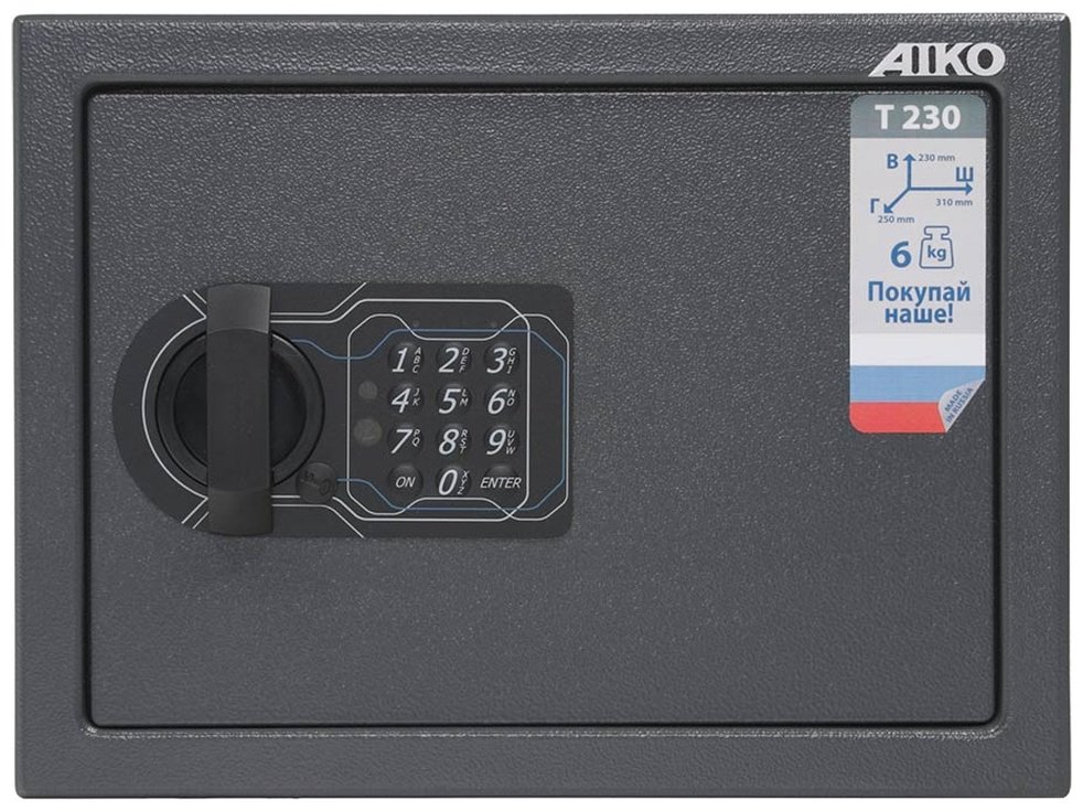 Сейф AIKO S10399211614 электронный замок (310х230х250 мм) купить,44110