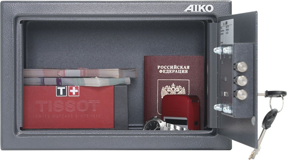 Сейф AIKO T-200 KL ключевой замок (310х200х200 мм)