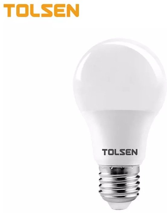 TOLSEN 5W E27, светодиодная, холодный белый