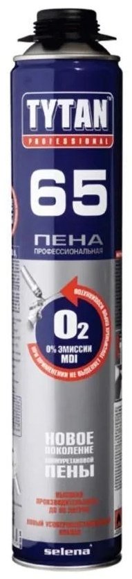 TYTAN пена Professional 65 O2 зимняя, 750 мл 1 шт