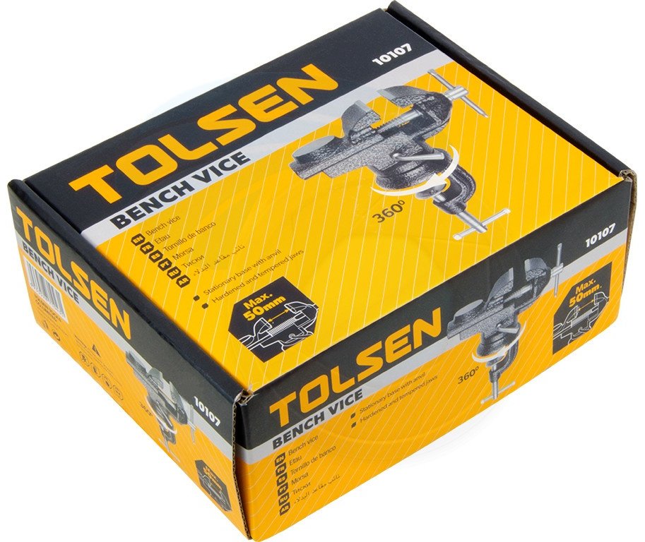 Тиски слесарные TOLSEN 10107, 50 мм купить,6980