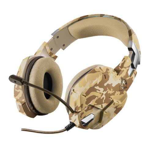 Наушники Trust GXT 322D Carus Headset коричневые
