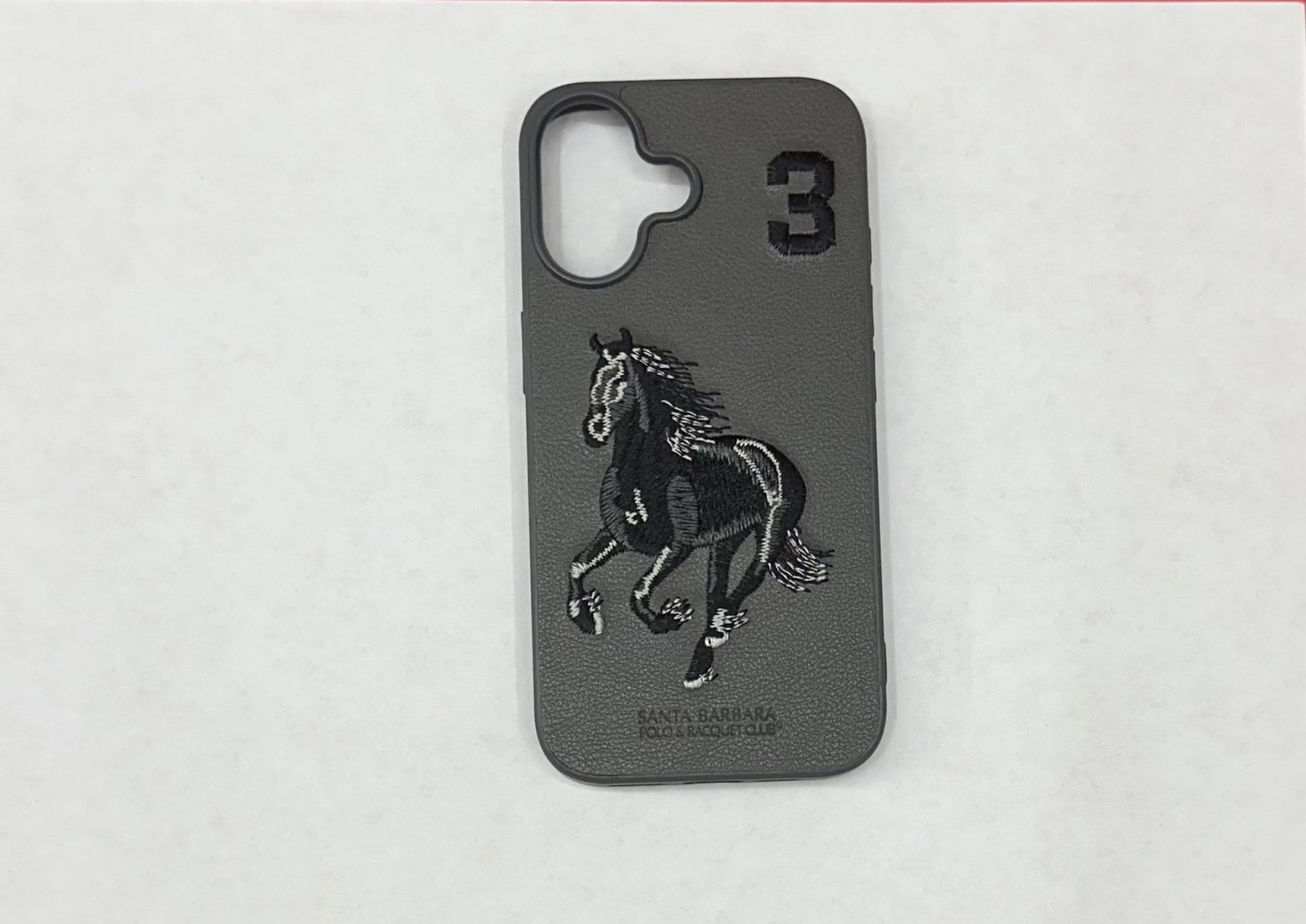 Чехол Santa Barbara Polo & Racquet Club для Apple iPhone 16 серый купить,972