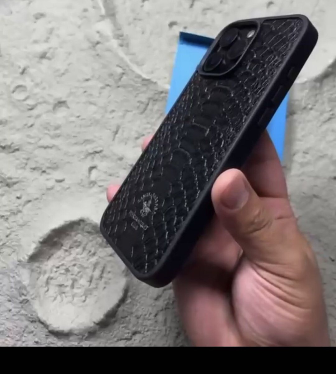 Чехол Santa Barbara Polo & Racquet Club для Apple iPhone 16 черный купить,2570