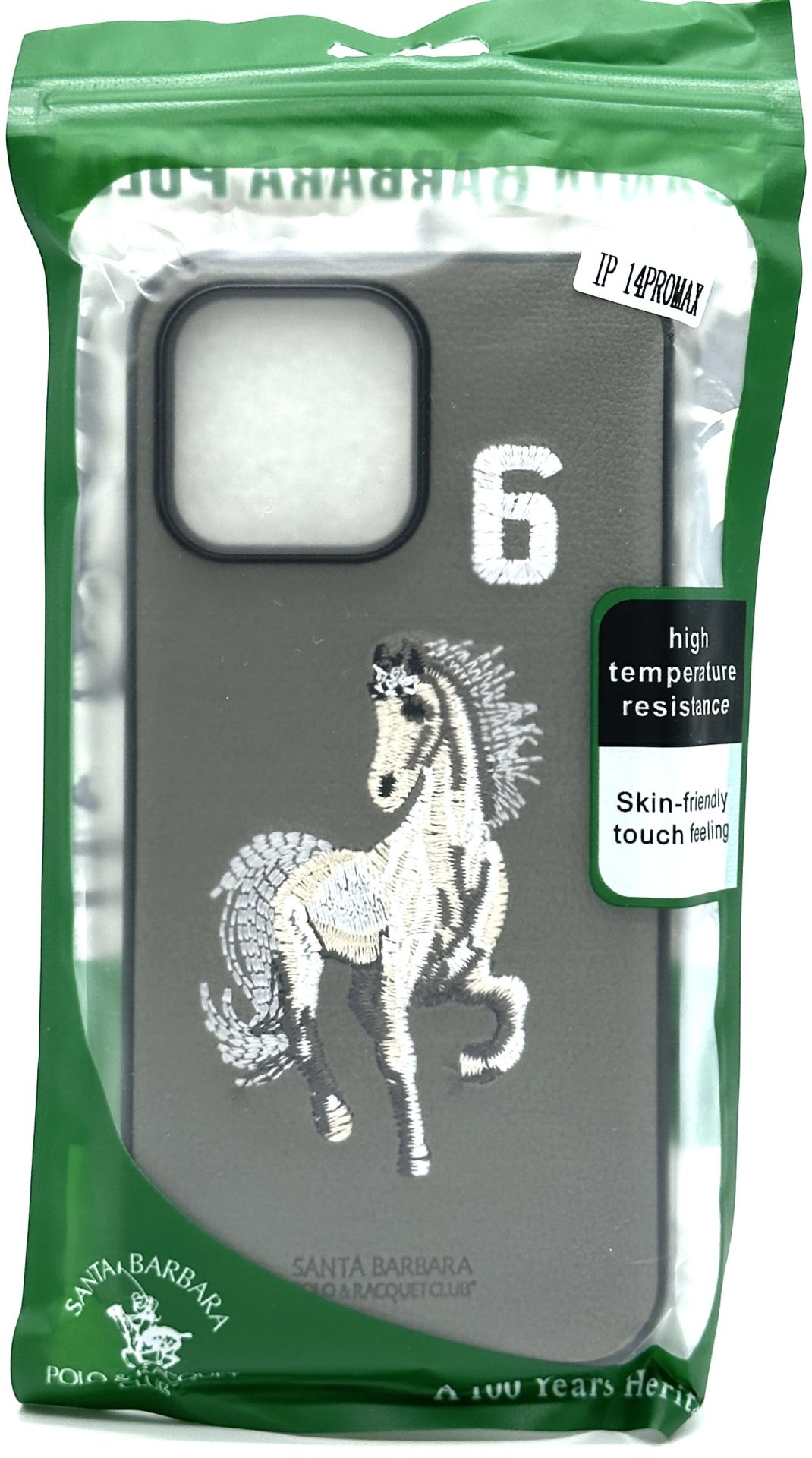 Чехол Santa Barbara Polo & Racquet Club для Apple iPhone 16 серый купить,1566