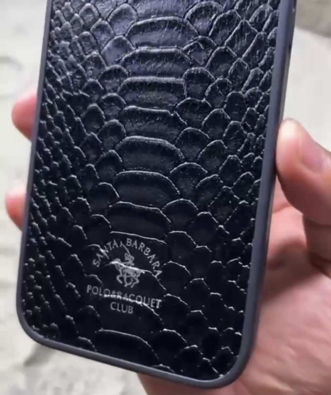 Чехол Santa Barbara Polo & Racquet Club для Apple iPhone 16 черный купить,2570